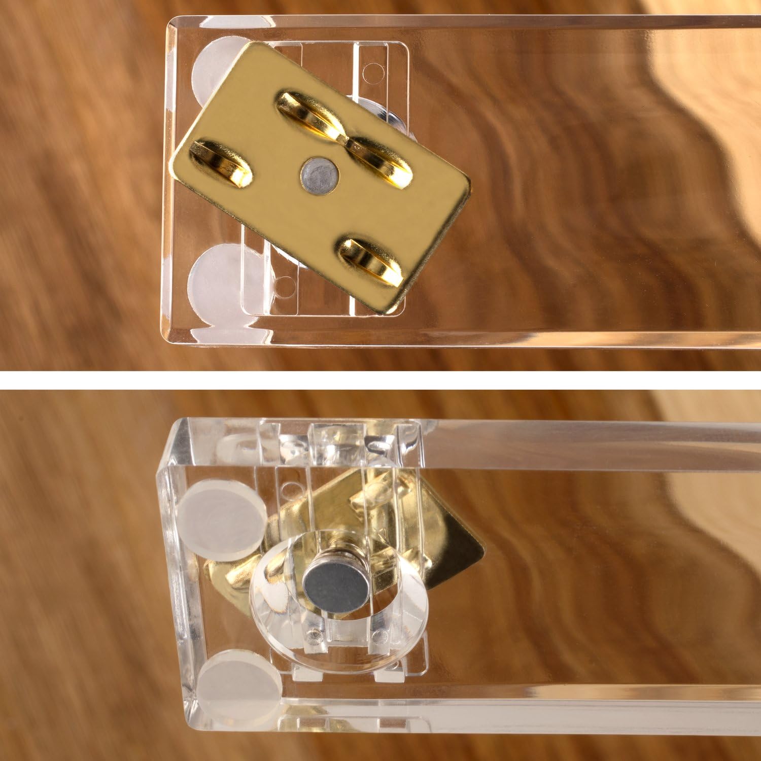 Swingline Compact Clear Acrylic Gold Stapler, 20 Sheet Capacity, Half Strip, Transparent Desk Stapler (S700000A)