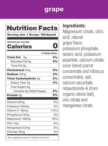 Ultima Replenisher Hydrating Electrolyte Powder, Grape, 20 Count Box, no Sugar, no Carbs, no Calories, Keto, Gluten-Free, Non-GMO, Vegan