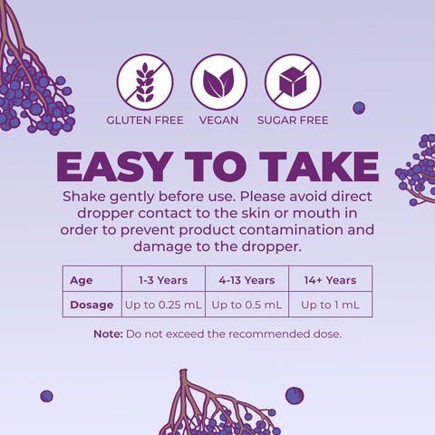 MARYRUTH'S Elderberry Liquid Drops for Adults & Kids | Immune Support | Antioxidant | Overall Wellness | Elder Berry Extract | USDA Organic | Sugar Free | Vegan | Non-GMO | Gluten Free | 1 Fl Oz