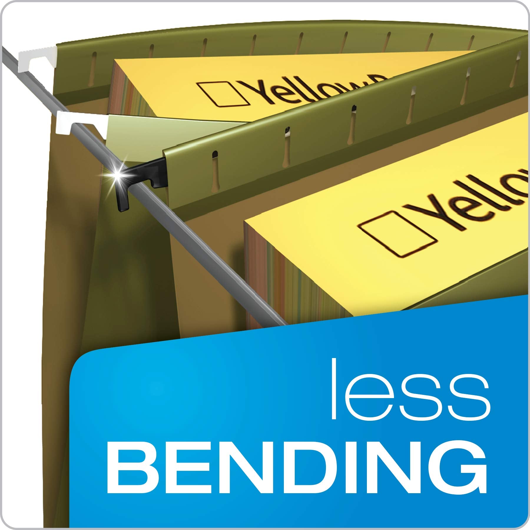 Pendaflex 10 Reinforced Hanging File Folder, Standard Green (6152X2R)
