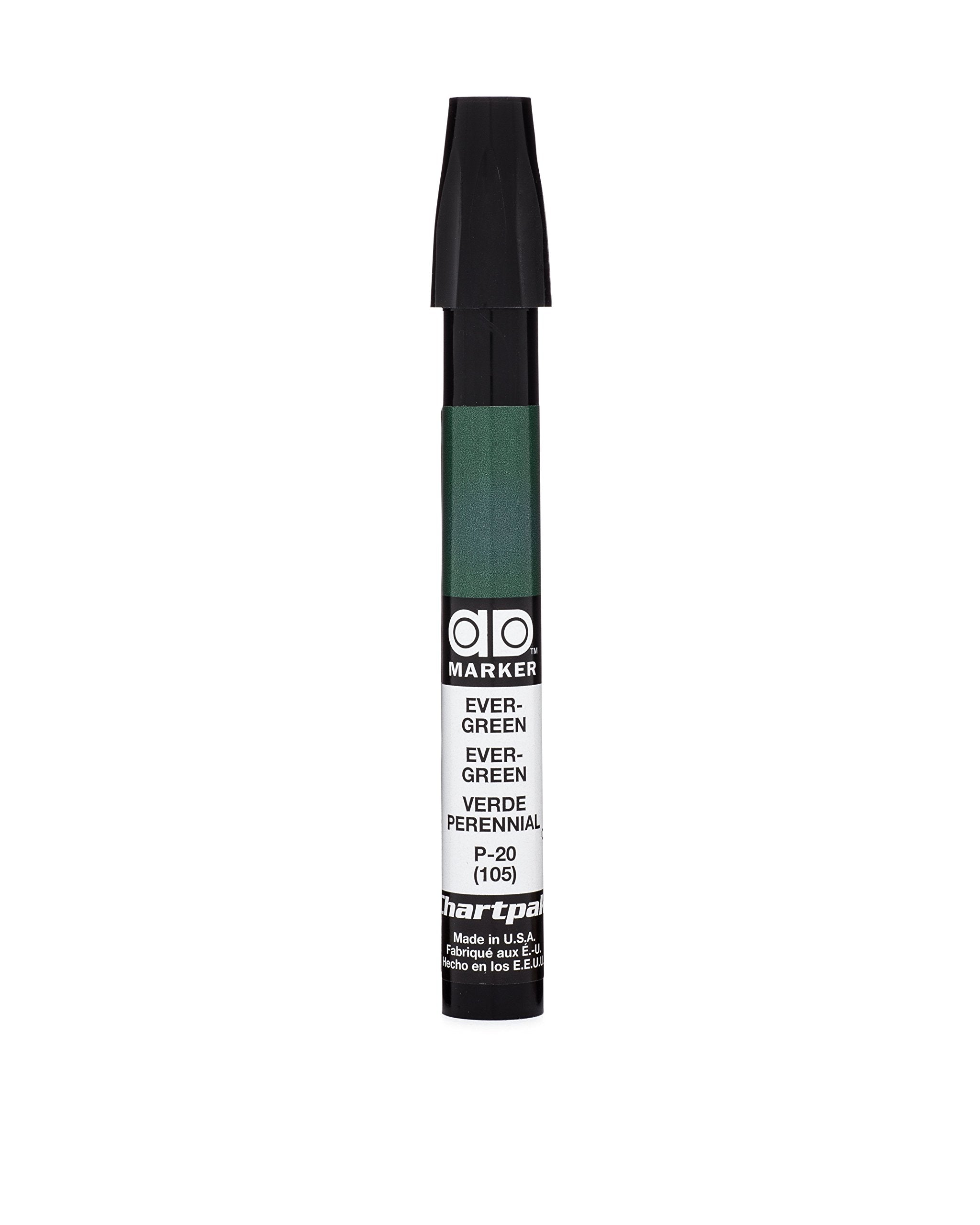 AD Marker The Original Chartpak, Tri-Nib, Evergreen, 1 Each (P20)
