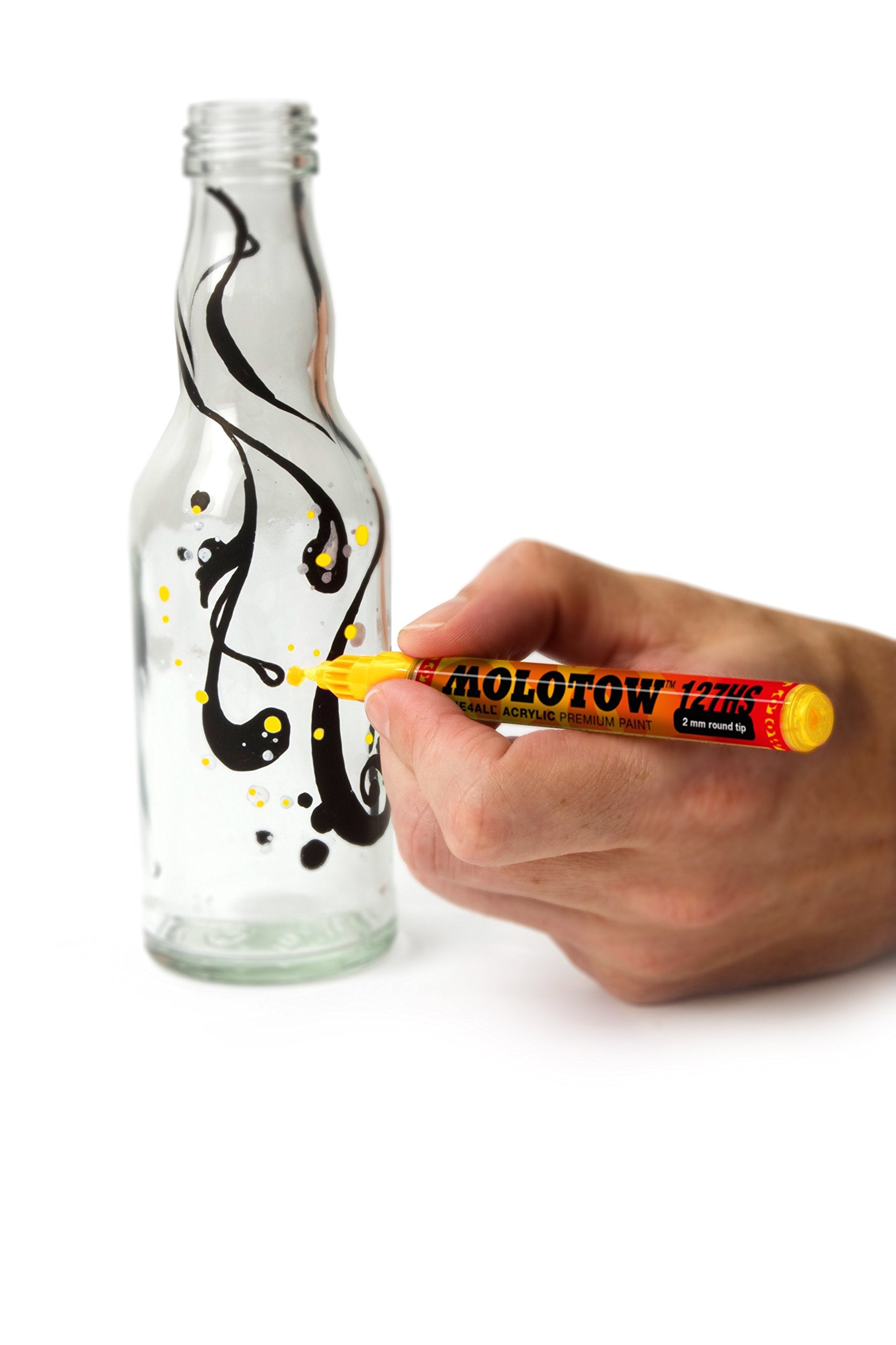 Molotow ONE4ALL Acrylic Paint Marker, 4mm, Metallic Pink, 1 Each (227.303)