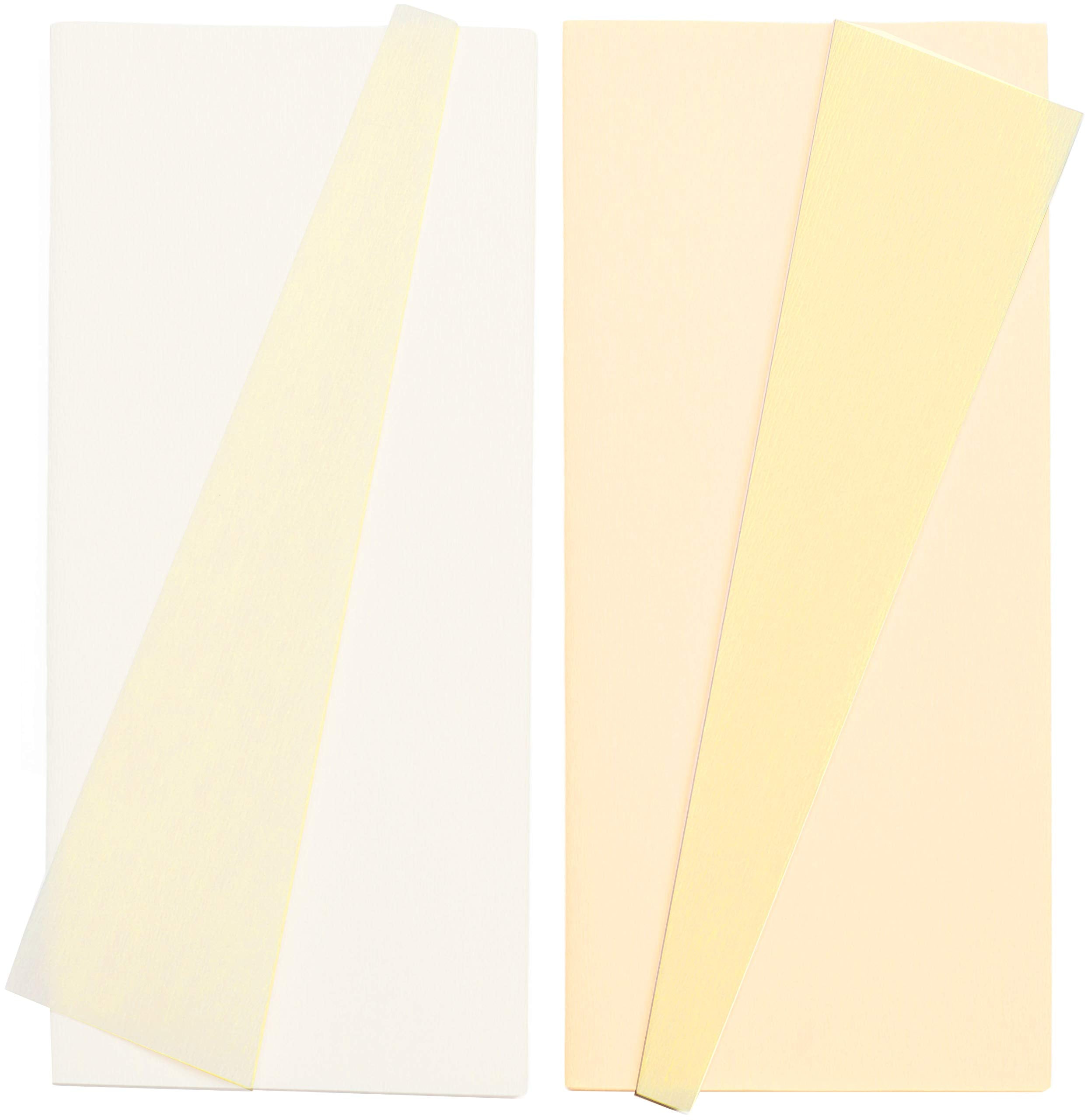 Lia Griffith LG11026 Double-Sided Crepe Paper, White & Vanilla, Vanilla & Chiffon
