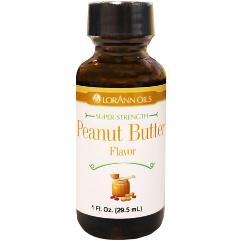 LorAnn Oils Super Strength Flavoring - Used For Candy Making, Flavoring Extracts, Baking, Hard Candy, and Flavor Oils - Bold, Natural Flavors 4X Stronger Than Extracts - Peanut Butter, 1 fl oz
