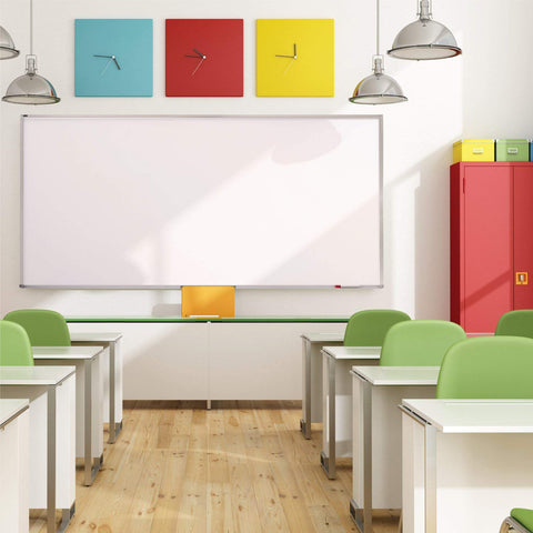 Quartet Magnetic Dry Erase White Board, 120"W x 48"H Whiteboard, Porcelain Surface Will Not Stain or Ghost, Silver Aluminum Frame (PPA410)