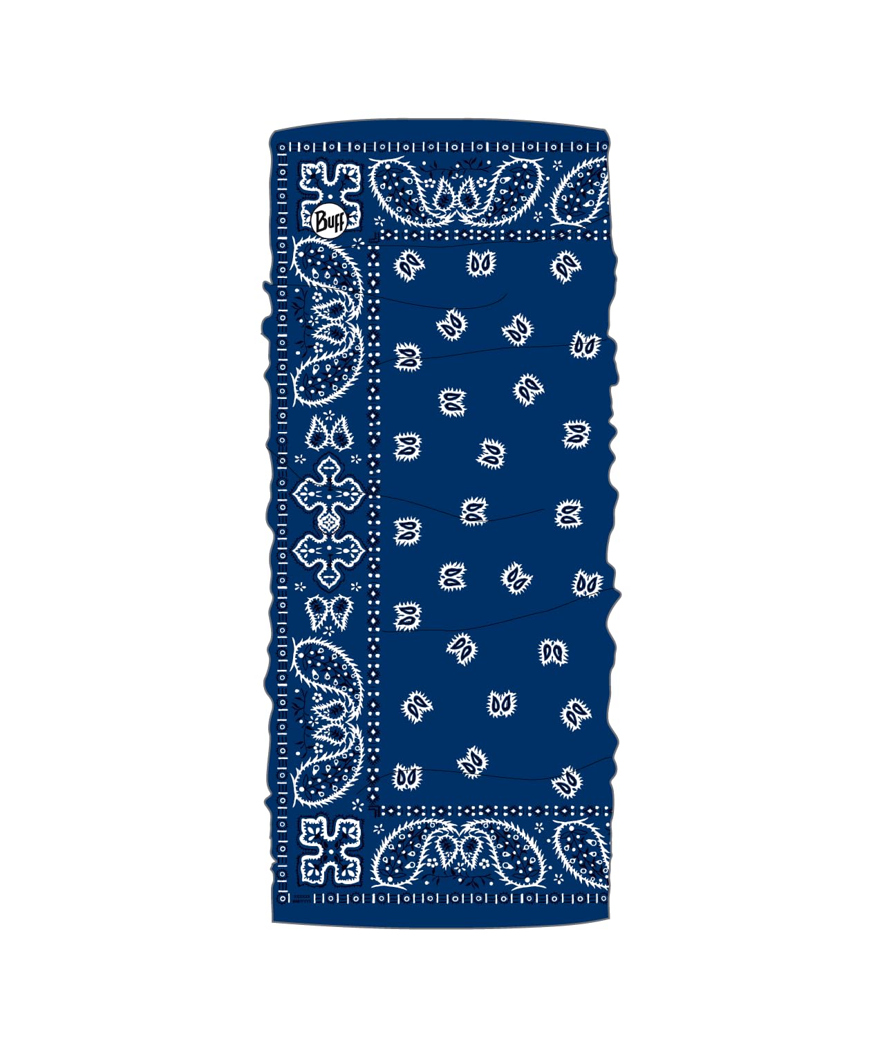 Buff CoolNet UV Neck Gaiter, UPF 50 Sun Protection, Breathable, Cooling Bandana, Versatile, Quick Dry Face Mask, Santana Navy, Adult Size