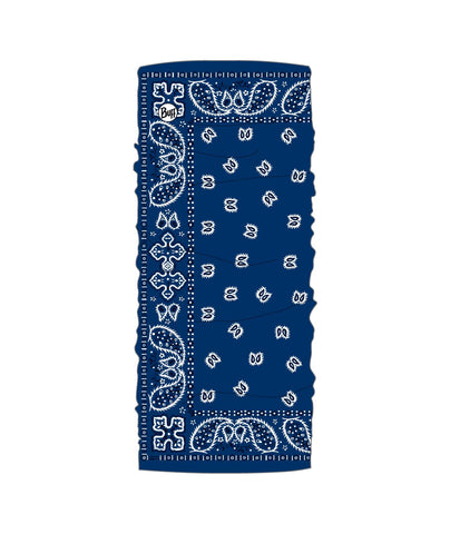 Buff CoolNet UV Neck Gaiter, UPF 50 Sun Protection, Breathable, Cooling Bandana, Versatile, Quick Dry Face Mask, Santana Navy, Adult Size