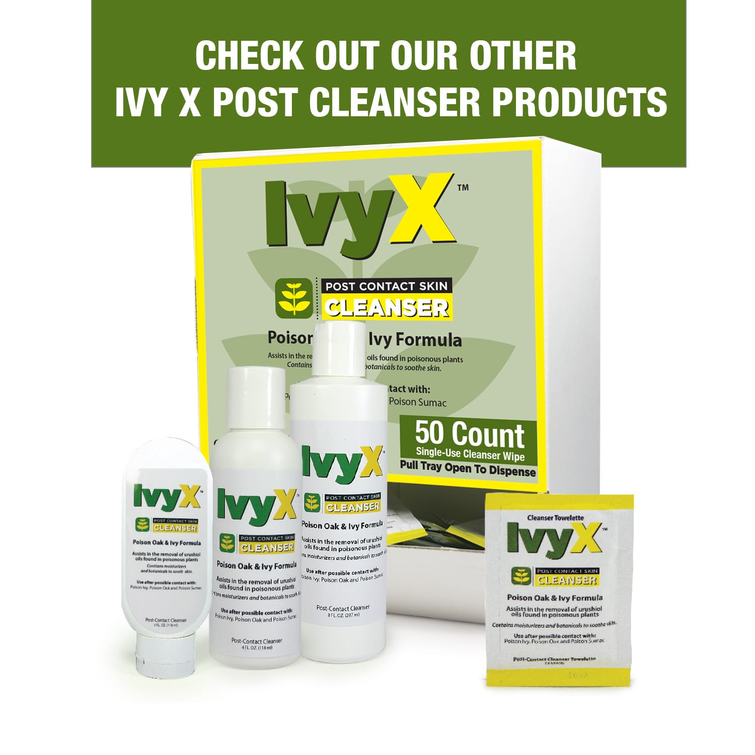 CoreTex Ivy X Post-Contact Poison Ivy Cleanser Lotion - 8oz Bottle of USA-Made Treatment Lotion to Remove Itchy Rashes - Also Works on Poison Oak & Sumac Oils