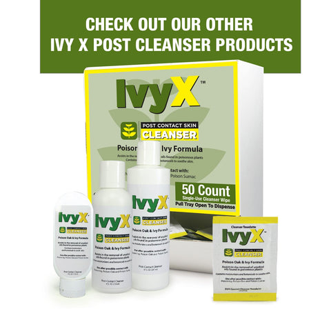 CoreTex Ivy X Post-Contact Poison Ivy Cleanser Lotion - 8oz Bottle of USA-Made Treatment Lotion to Remove Itchy Rashes - Also Works on Poison Oak & Sumac Oils
