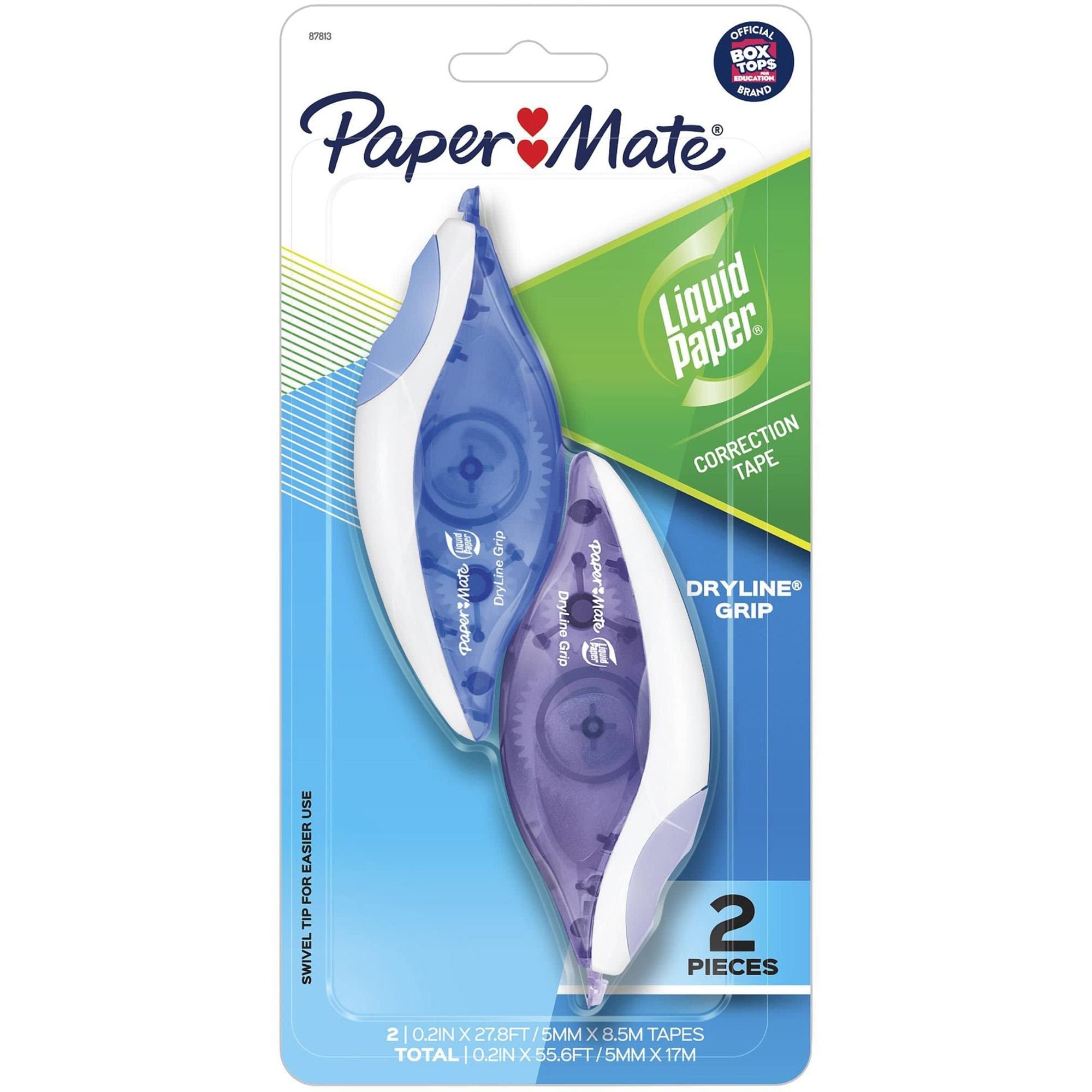 Paper Mate Liquid Paper DryLine Grip Correction Tape