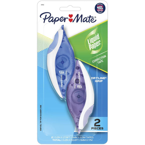 Paper Mate Liquid Paper DryLine Grip Correction Tape