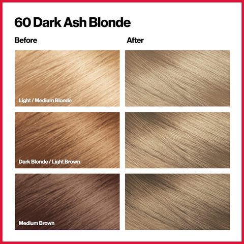 Revlon Colorsilk Beautiful Haircolor Ammonia-free Permanent Haircolor (#60 Dark Ash Blonde), 1 Count (Pack of 12)