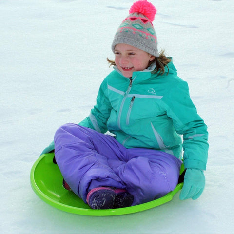 Flexible Flyer Snow Saucer Sleds. Round Sand Slider Disc Toy (Colors May Vary) , 26"