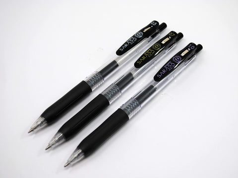Zebra Pen Sarasa Clip Recycled Retractable Gel Pen, 0.5mm Fine Point, Black Ink, Water-Based, Ideal for Office and School, Journal, Note Taking and Planner Use, 75% Recycled, 12-Pack (47310)