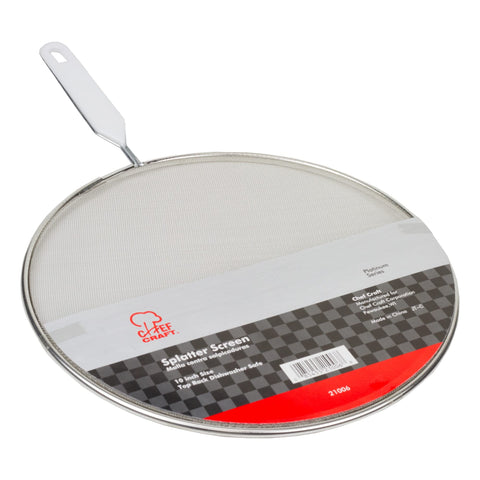 Chef Craft Select Splatter Screen 10 inches in diameter, Stainless Steel