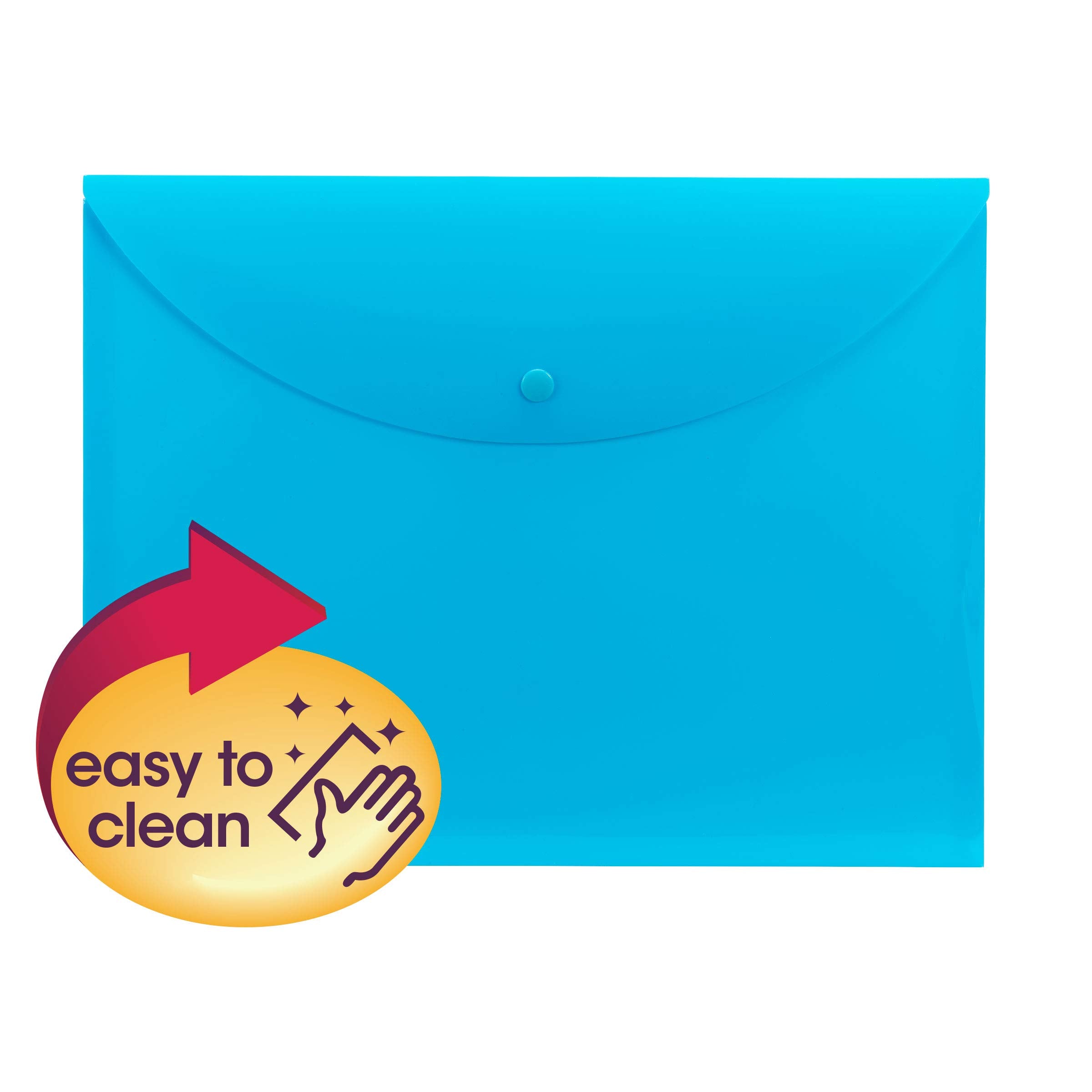 Smead Project Envelope, Snap Closure, Top Load, Letter Size (10, Teal)