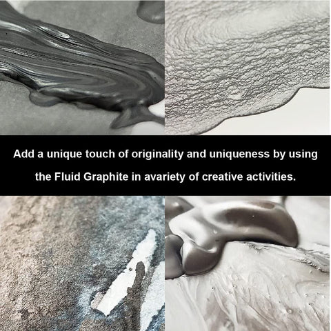 Kuretake Painting Ink, for dip Pen, Brush, Liquid, Paste, Artist, Non Toxic Paints, Illustration, Lettering, Drawing, Writing, Made in Japan (Graphite)