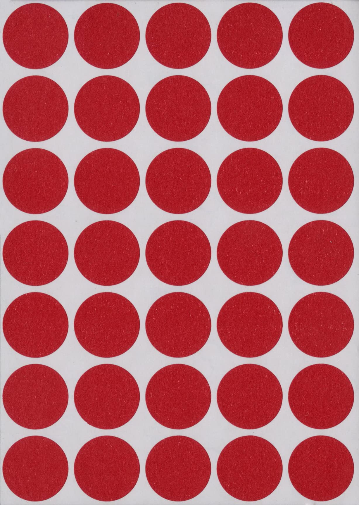 MACO Red Round Color Coding Labels, 3/4 Inches in Diameter, 1000 Per Box (MR1212-8)