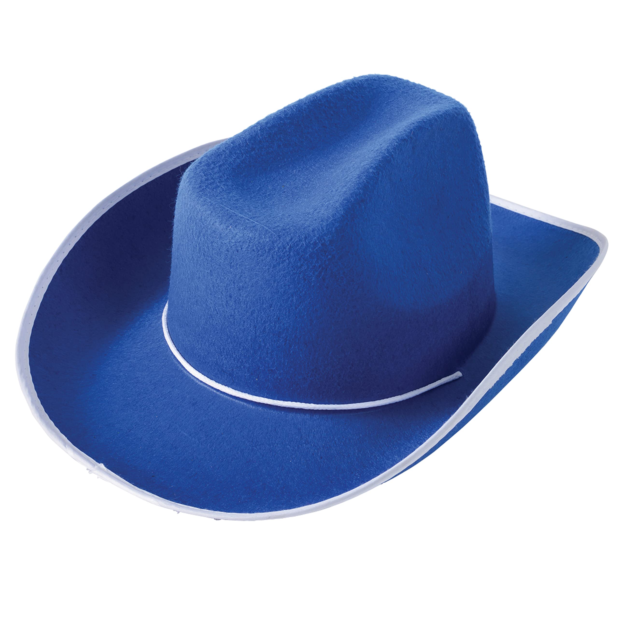 U.S. Toy Blue Felt Western Style Cowboy Hat Size Large