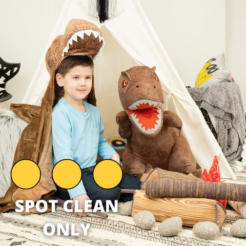 Jurassic World Dominion Kids Oversized Rexy Large Size 32 Inches Tall T-Rex Bedding Super Soft Plush Cuddle Pillow Buddy, By Franco