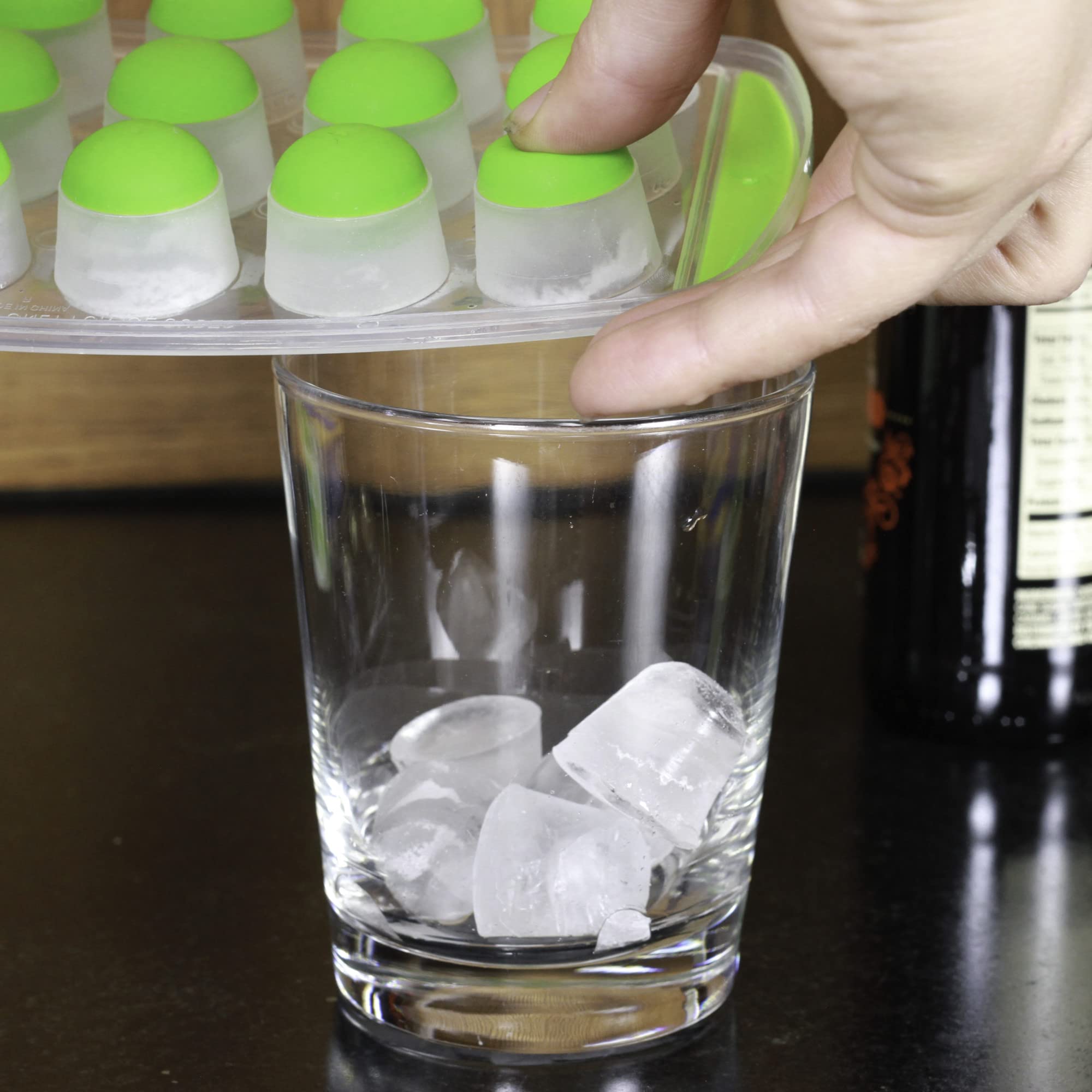 Chef Craft Select Plastic Ice Cube Tray, 11 inch in length yields 21 cubes, Color May Vary