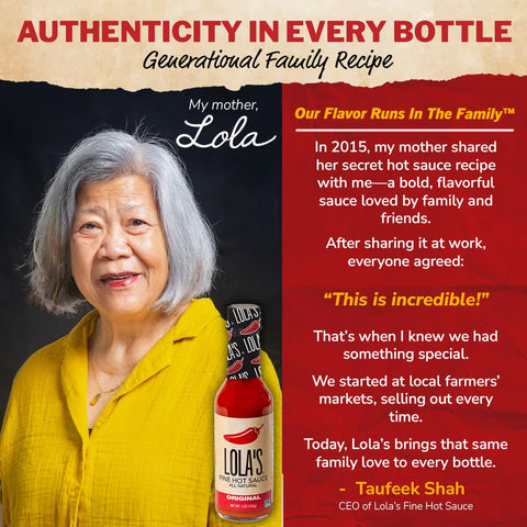 Lolas Fine Hot Sauce Original | All Natural Gluten Free Keto Vegan Made with Red Jalapenos Habanero Peppers Garlic Lime Juice and Vinegar | 5 Fl Oz (Pack of 1)