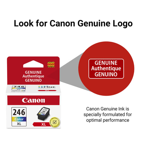 Canon CL-246 XL Genuine Color Ink Cartridge, Compatible with iP2820, MG2420/2924/2920/3020/2522/2525, MX492, TS3120/302/302a/202/202a/4520/3320