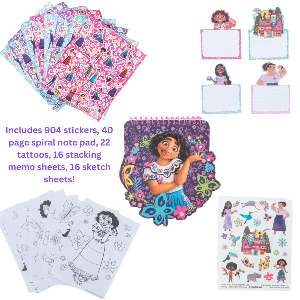 Innovative Designs Disney Encanto Creativity Fun Kids Art Set for Coloring, Painting, and Crafts