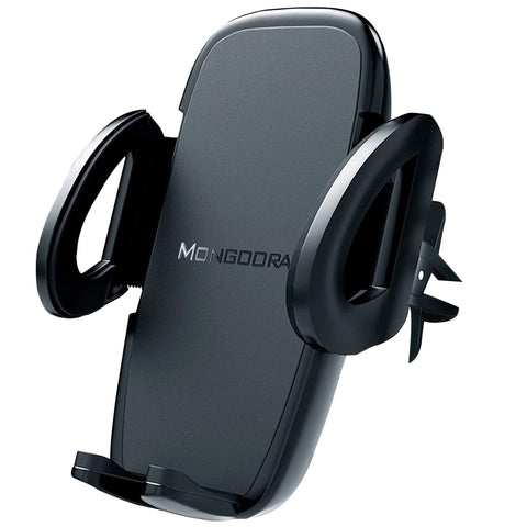 Mongoora Air Vent Car Phone Mount Holder - Locking Cell Phone Car Mount Universal for Any Smartphone, iPhone, Android - Clip On Car Phone Holder for Dashboard - Stocking Stuffers