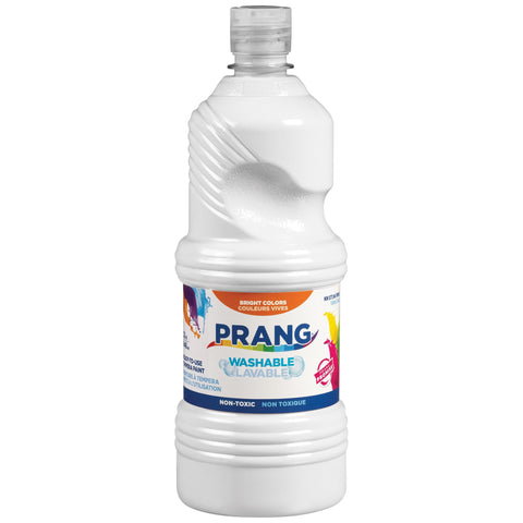 Prang Ready-to-Use Washable Tempera Paint, 32-Ounce Bottle, White (10907)