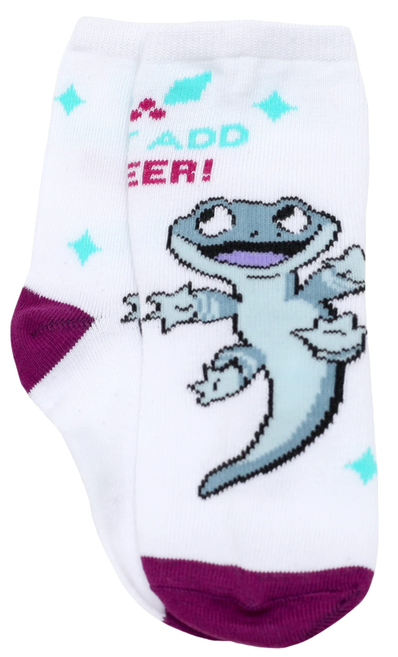 Disney Frozen Girls Toddler Multi Pack Socks Set, Lavender, Small