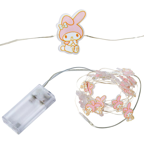 Silver Buffalo Sanrio Hello Kitty and Friends My Melody 20ct Decorative String Lights, 7 Feet Long, Battery Powered (2 AA Batteries Included), Cool White LED, Indoor Use Only
