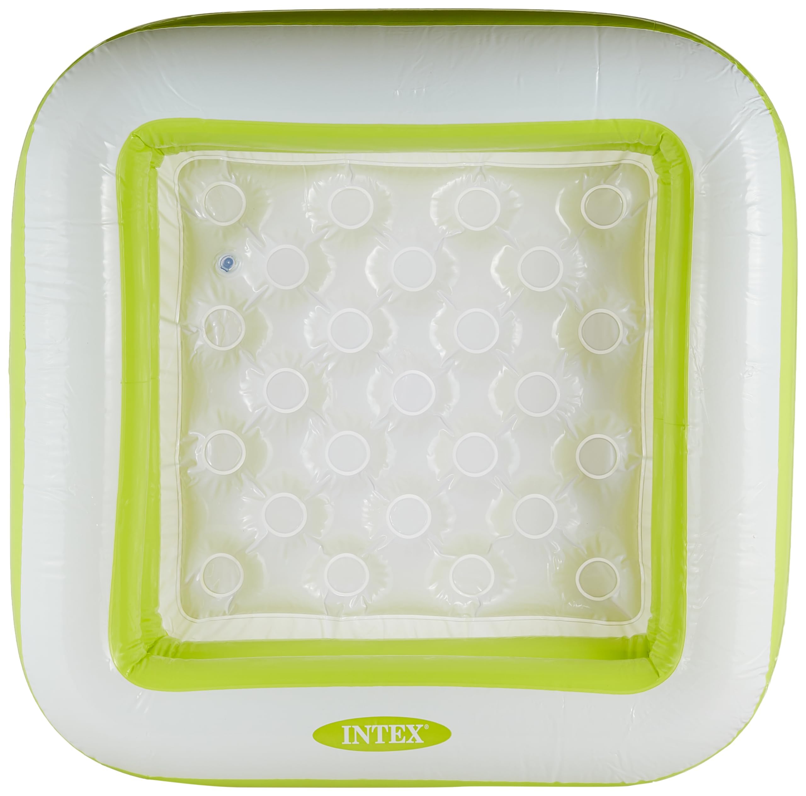 Intex Square Inflatable Kids Pool, 34 x 34 x 10 inches, Pink and White, 15 Gallon