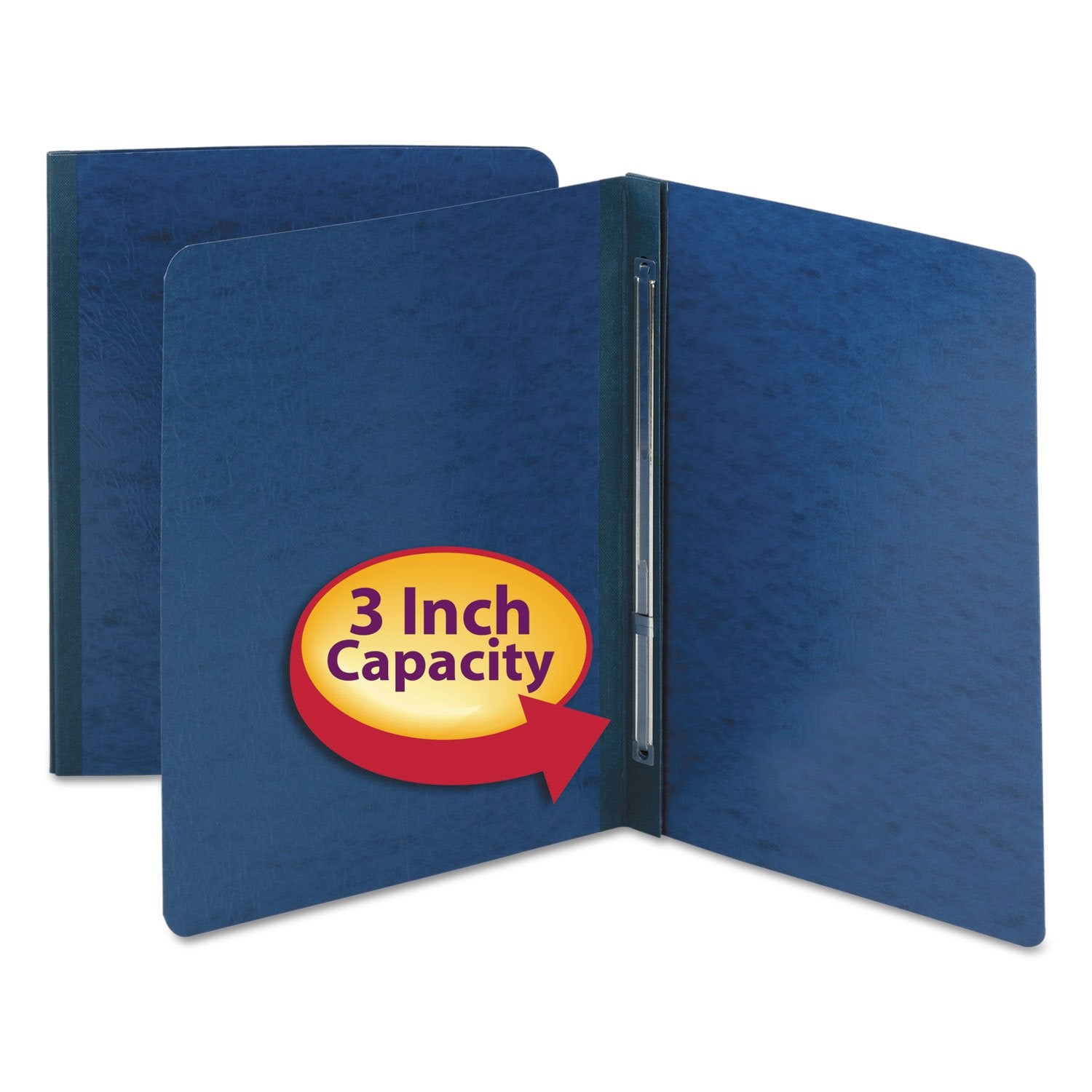Smead 81352 Side Opening PressGuard Report Cover Prong Fastener Letter Dark Blue