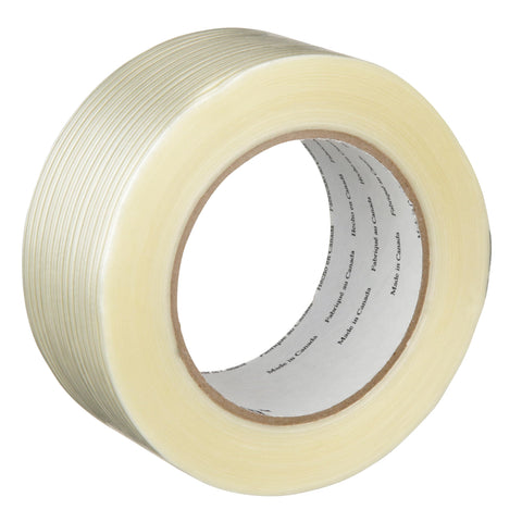 3M 8934 Tartan Filament Tape, Clear, 4 mil, 48 mm x 55 m, Pack of 24