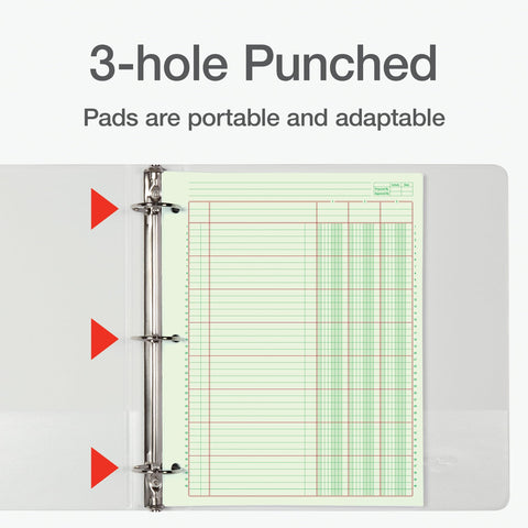 Adams Columnar Analysis Pad, 3 Column, 8 1/2 X 11, Single Page Format, 50 Sheets/pad (ACP85113)