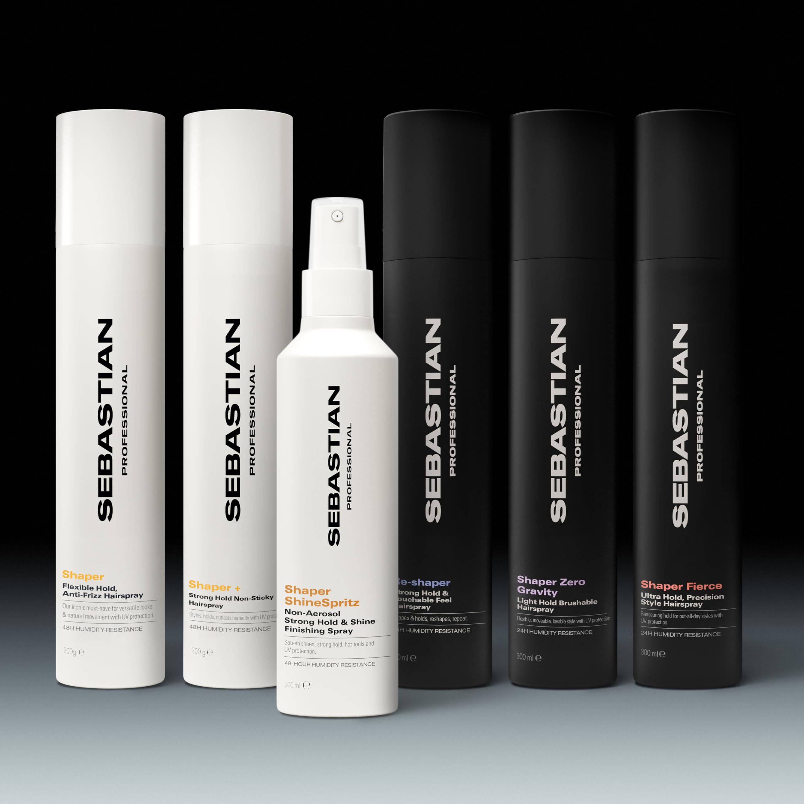 Sebastian Professional Shaper Plus Hairspray, 50% VOC | Humidity Resistant, Extra Hold | 10.6 oz | Packaging May Vary