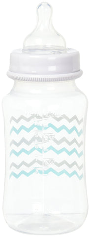 Cribmates 2 Piece Wide Bottle Elephant Zigzag, Teal/Grey