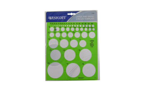 Westcott LetterCraft Large and Small Circles Template (T-831)