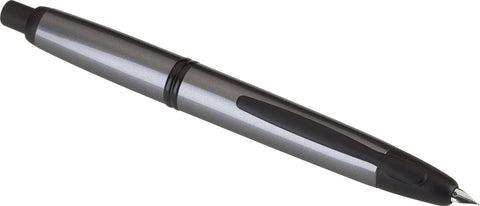 PILOT Vanishing Point Collection Refillable & Retractable Fountain Pen, Gun Metal Gray Barrel with Matte Black Accents, Blue Ink, Fine Nib (60583)