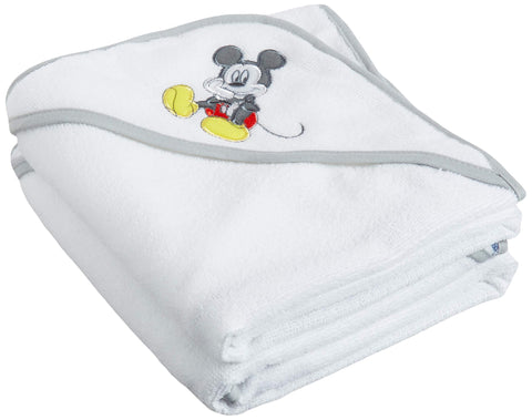 Cudlie Disney Mickey Mouse Baby Boys 2 Pack Rolled Hooded Towels On Header Card