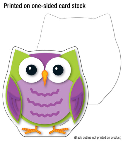 Carson Dellosa 36-Piece Colorful Owl Bulletin Board Cutouts, Colorful Owl Cutouts for Bulletin Board, Bird Classroom Décor, Owl Classroom Décor, and Bulletin Board Decorations