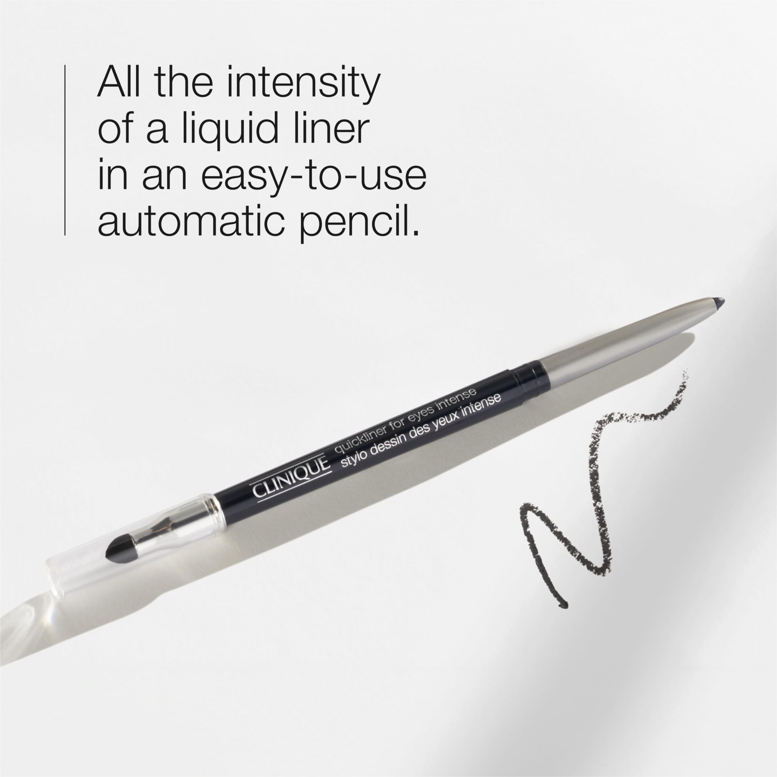 Clinique Quickliner For Eyes Intense Eyeliner Pencil | Water Resistant, Smudge Resistant + Safe For Sensitive Eyes, Intense Chocolate