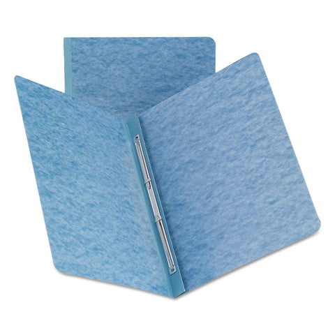 Smead PressGuard Report Cover, Metal Prong Side Fastener with Compressor, 3" Capacity, Letter Size, Blue, 25 per Box (81052)