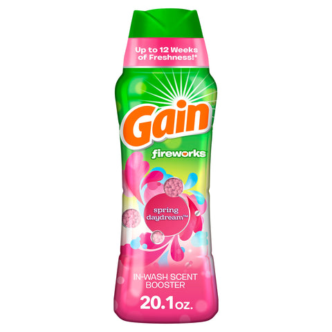 Gain Fireworks Laundry Scent Booster Beads for Washer, Spring Daydream, 20.1 fl oz, HE Compatible
