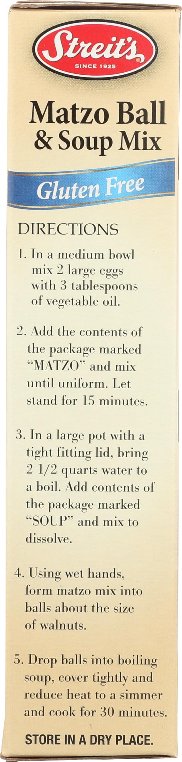 Streits, Mix Matzo Ball And Soup Gluten Free, 4.5 Ounce