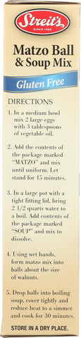 Streits, Mix Matzo Ball And Soup Gluten Free, 4.5 Ounce