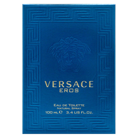 Versace Eros Eau de Toilette Spray for Men, 3.4 Fl Oz