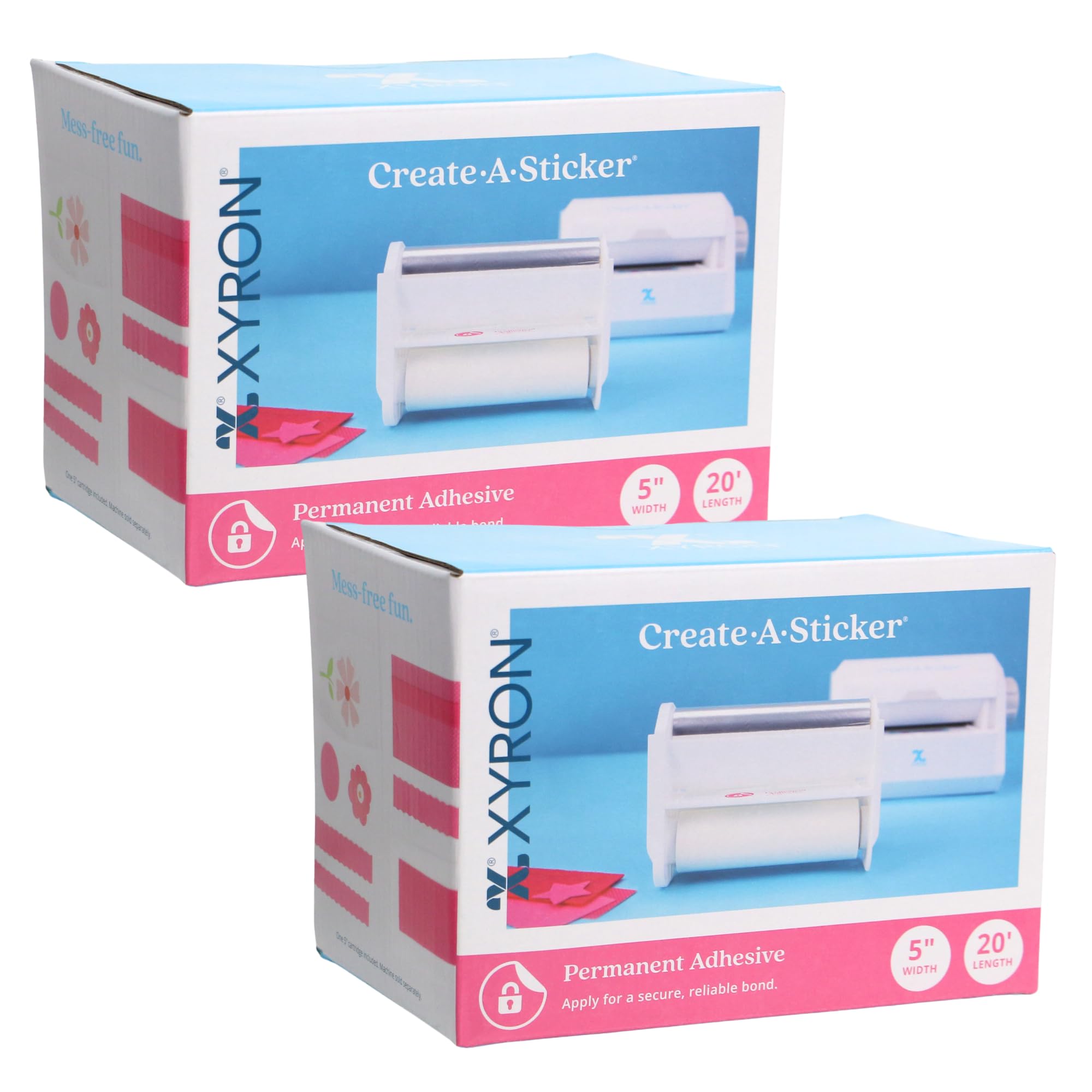Bulk Buy: Xyron 500 Refill Cartridge 5 inch Wide x 20 feet Long Permanent AT150518 (2-Pack)