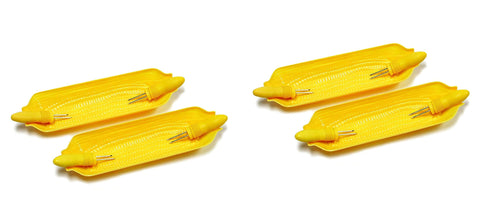 Chef Craft Corn Cob Dishes with Holders, 4-Pack